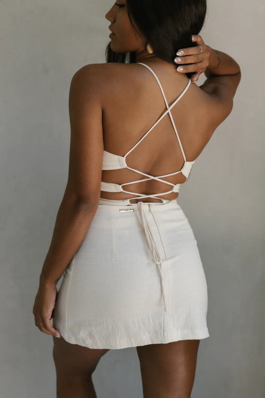 Vestido de Lino Ajustable