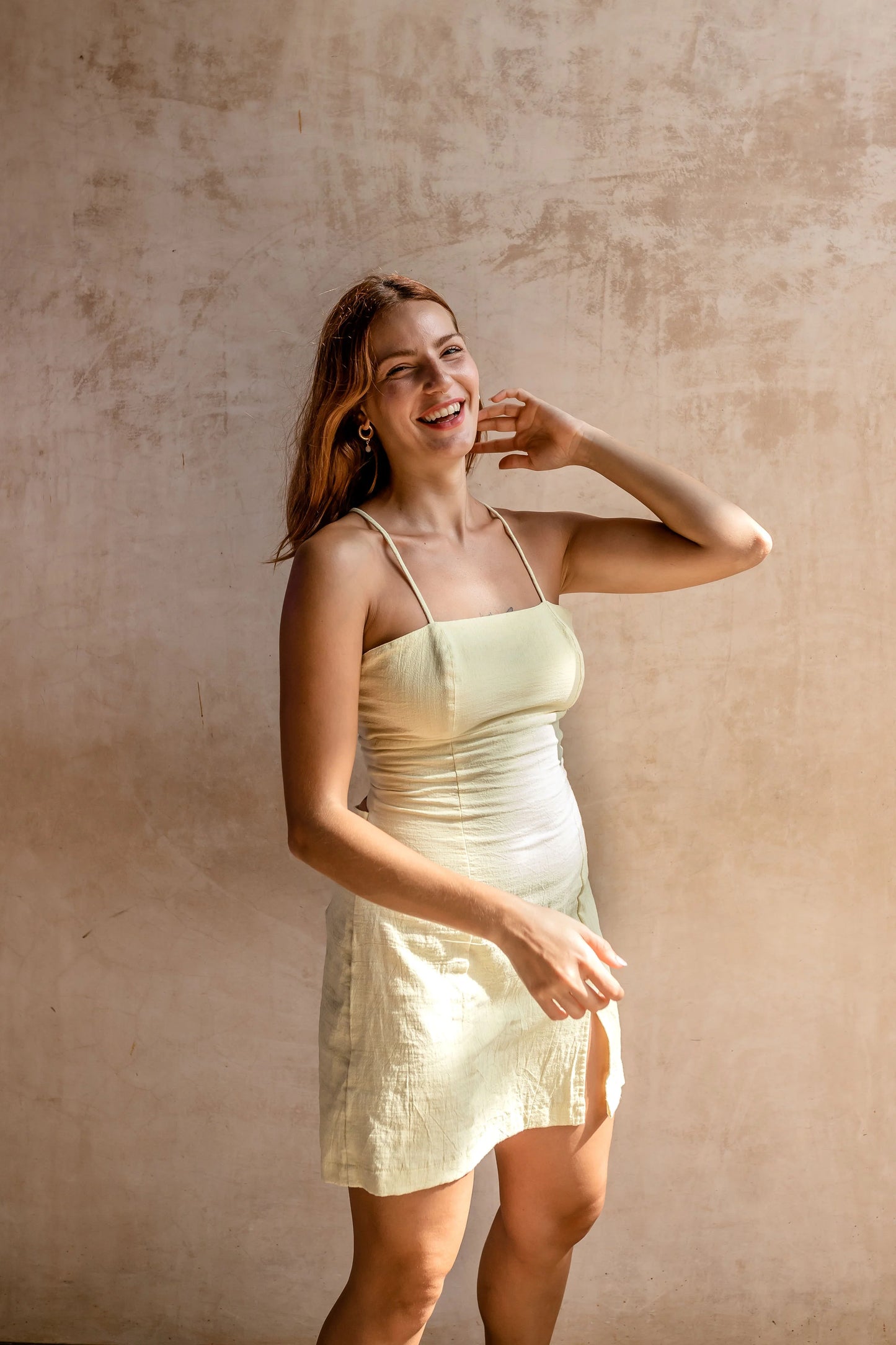 Vestido de Lino Ajustable